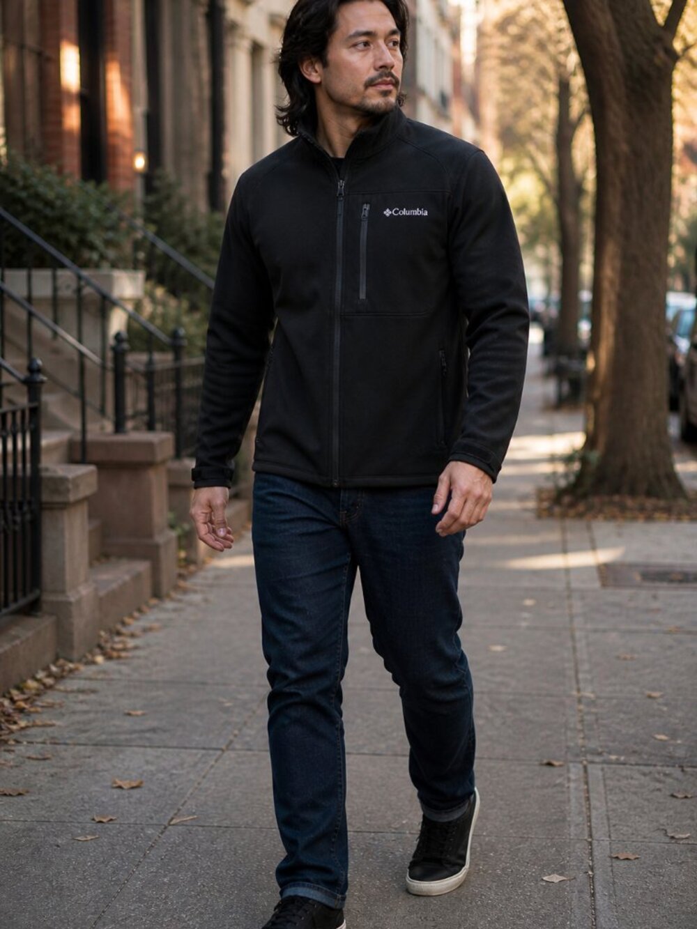 Columbia Black Softshell Jacket – Size XXL